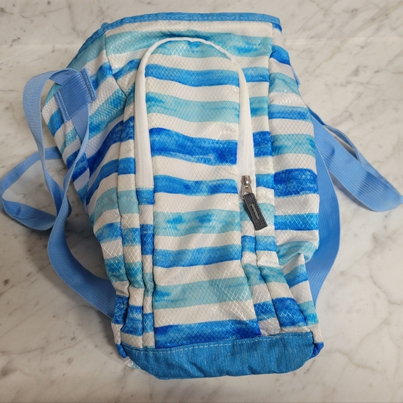 Waterseals Waterproof Beach Tote in Blue Stripe - Picture 6 of 6